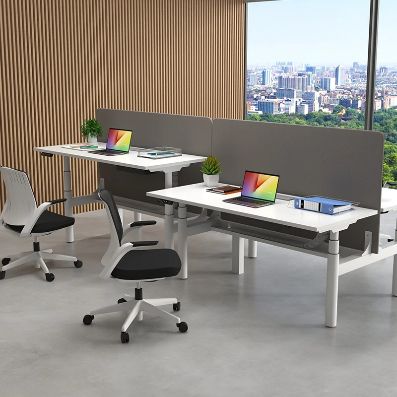 iULTRA building OEM light gray panel desk durable furniture office
