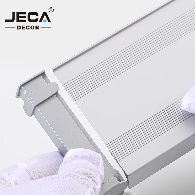 Foshan Factory JECA Aluminum Skirting Board Baseboard Moulding For Floor Decoration Metal Skirting Board Free Sample