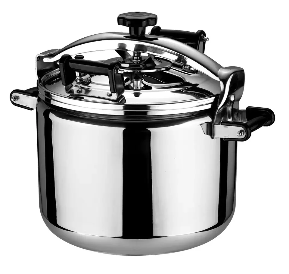 In Stock 23 Quart Pressure Canner Safe and Explosion-Proof Stainless Steel 201 Pressure Cookers for Gas and Induction Cooker