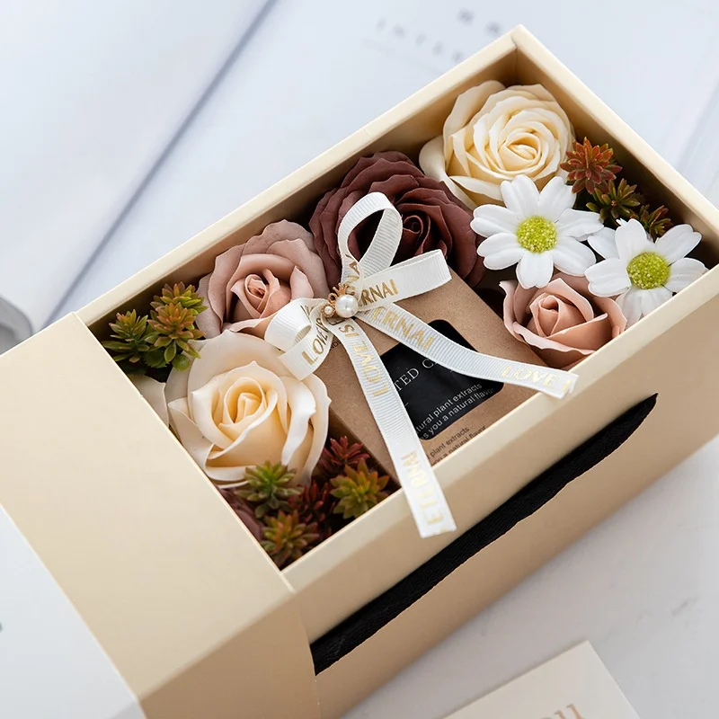 luxury private label custom logo fragrance oil scented candles gift set with dried flowers for wedding scented candles