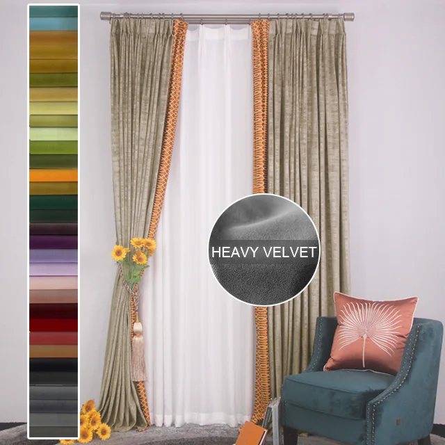 Innermor Double layer Lace luxuosas cortinas de fiesta e quarto Blackout white luxury cortinas para sala