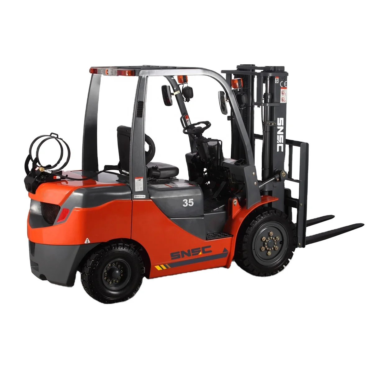 3000kg LPG Gas Forklift FL35 3.5 Ton Gas Gasoline Forklift FL35 Lpg Forklift with Nissan K25 Engine