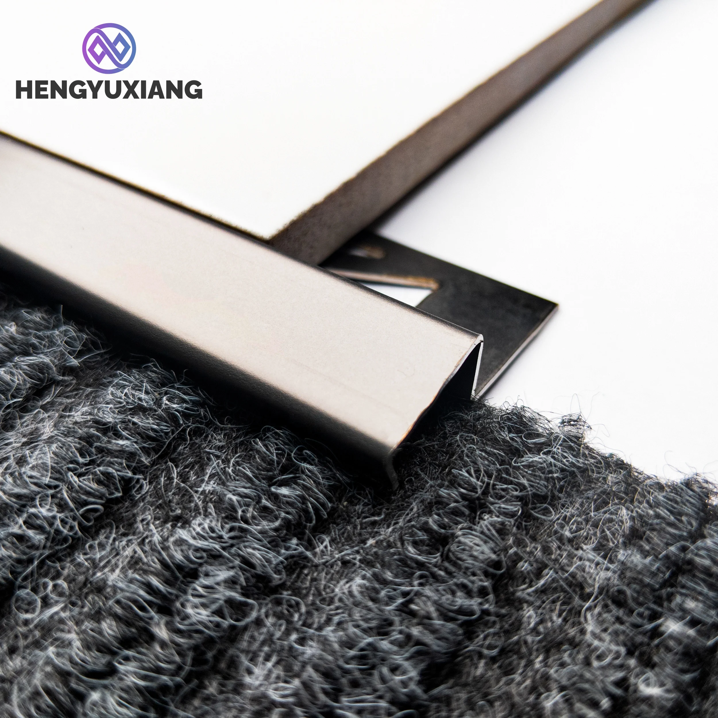 Factory Directly Stainless Steel 304 Floor Tile Trim Tile To Carpet Transition For Floors And Carpets
