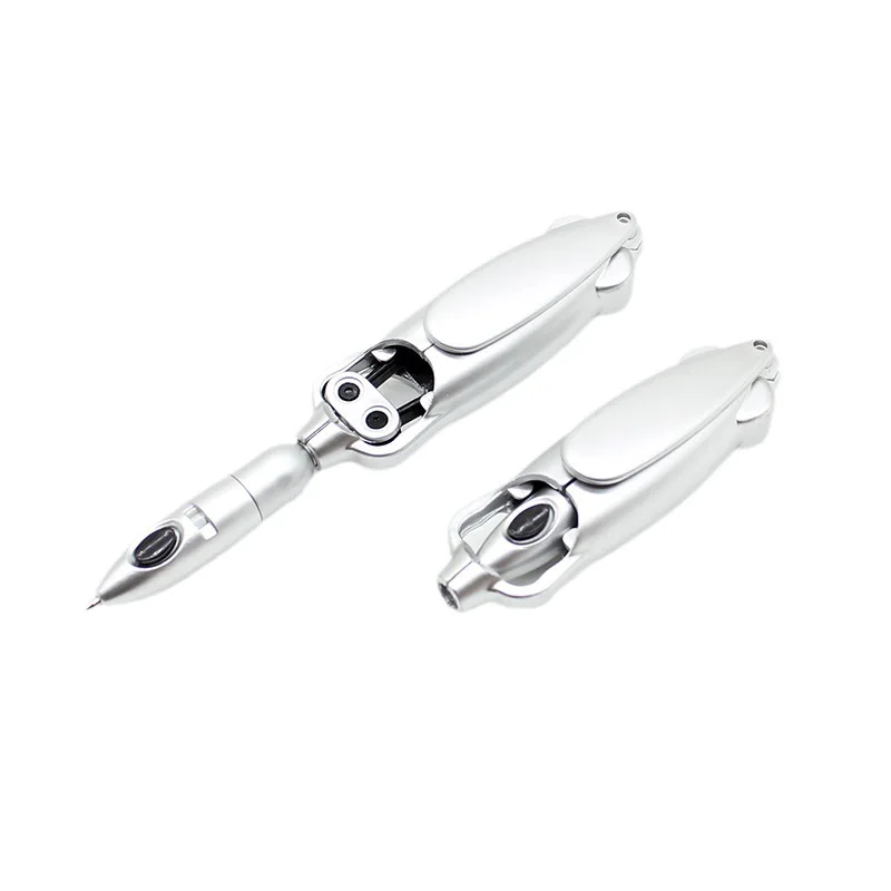 Stylish Frog-Style Diamond Kick Shrink Deformation Ballpoint Pen with Unique Logo Fashionable Gift