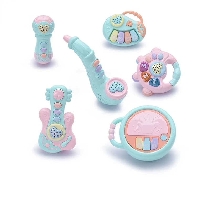 Shan tou factory direct to sell Baby music rattle drums early educational toys musical instruments