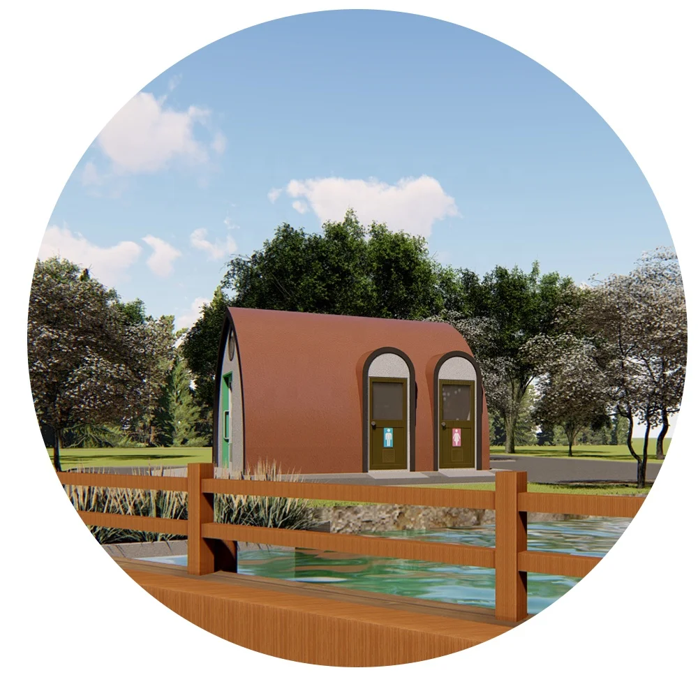 Ticket office small house Temporary resort building Simple assembly room