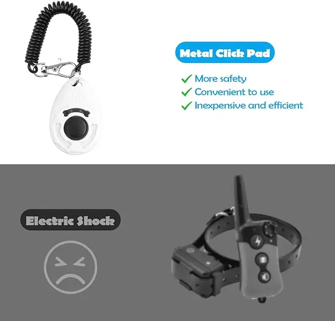 Factory direct wholesale multi-color pet training clicker with wrist strap - dog training clicker