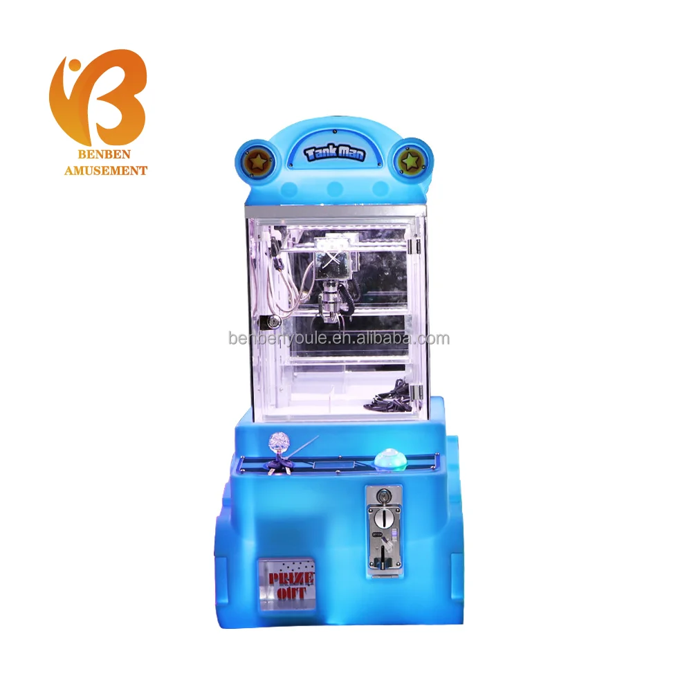 Newest Coin Operated Game Machine Small doll grab clip machine Tank doll game Mini Claw Machine