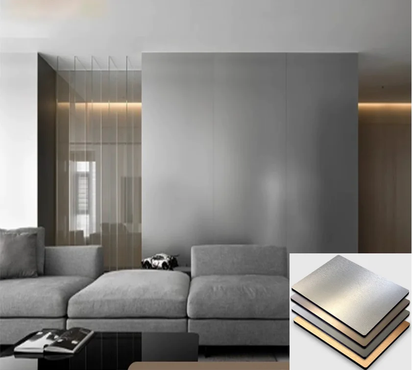 Wood Bamboo Charcoal Wood Veneer Board Panel Marble Slab PVC Wall Bamboo Wood Fiber Marble Wall Panel