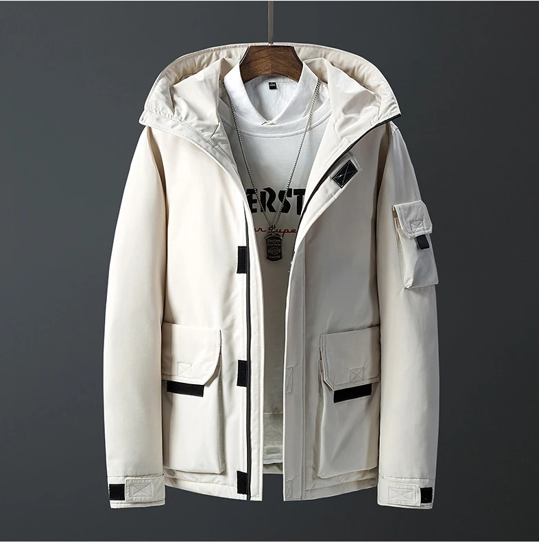 Custom Winter Puffer Jacket For Men Stand Collar Casual Outwear High Quality Coats Padded Men Jacket