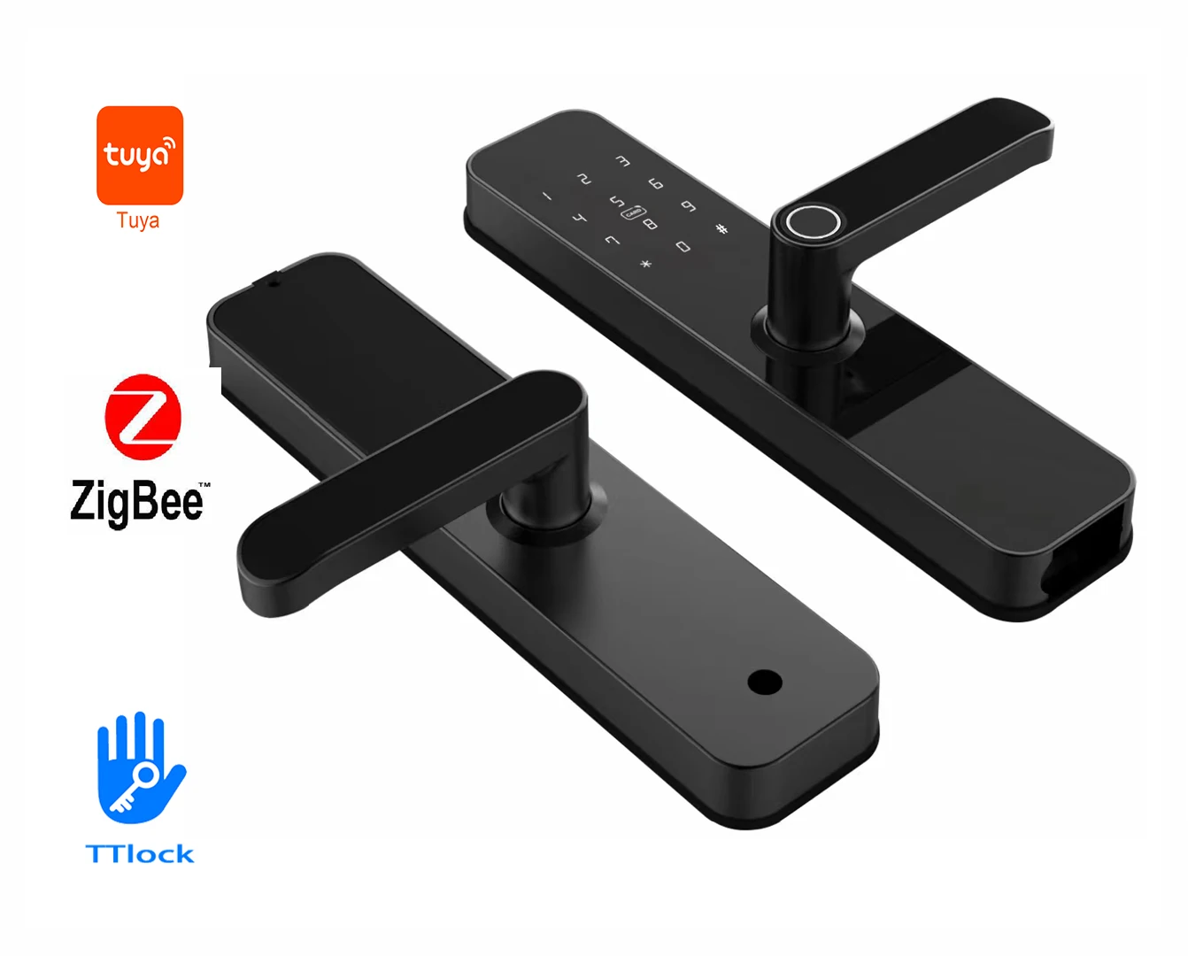 TOPTEQ Tuya Zigbee Wifi Lock Digital Electronic Lock Card Readers Magnetic Lock Handle