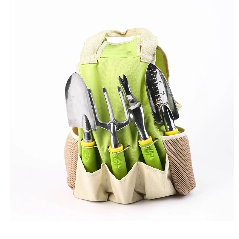 Customized pro garden hand tools set kit garden tool set green color