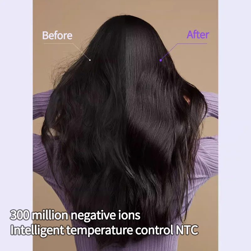 Intelligent Hair Dryer 300 Million Negative Ions Hair Care Fast Drying APP Connect High-speed Hair Dryer Wall-mounted