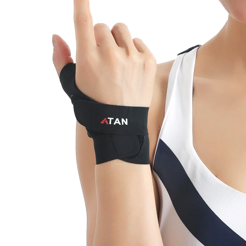 Thin and breathable tendon sheath wrist brace to protect thumb and wrist