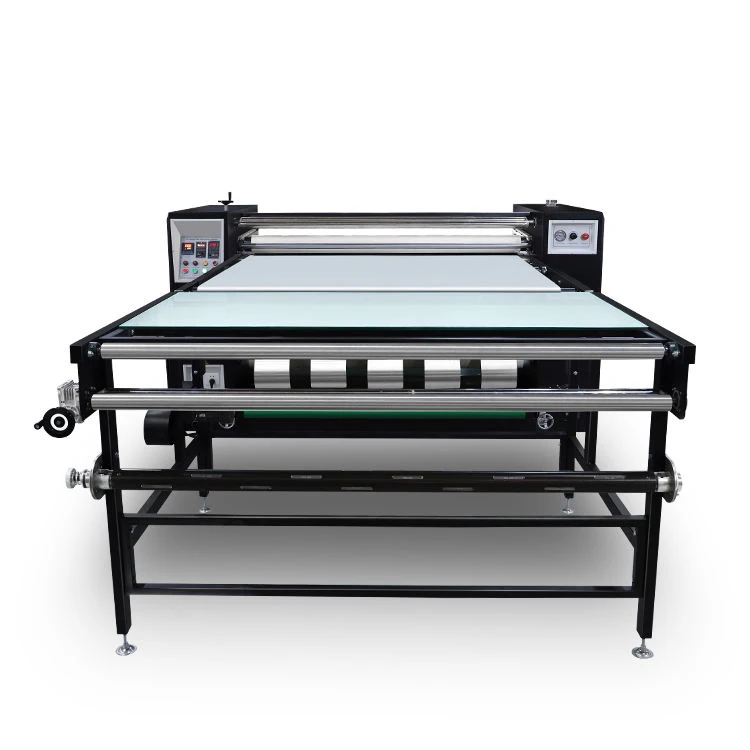 New type of manufacturer printing and production fabric wheel printing hot press calendar machine