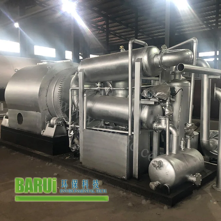 PLC oil sludge, aluminum plastic waste oil collection plastic pyrolysis to oil recycling machine