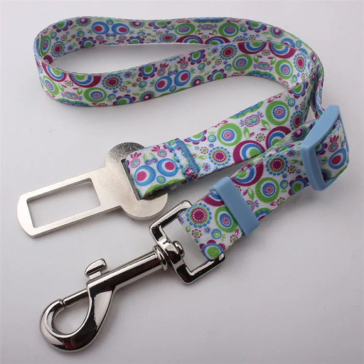 Dog Seat Belt Retractable Dog Car Harness Adjustable Dog Seat Belt for Vehicle Nylon Pet Safety Seat Belts