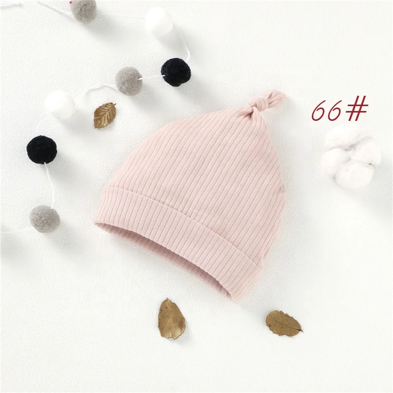 Эластичная ребристая детская шапка 0-6 м, оптовая продажа, шапка из органического хлопка для младенцев