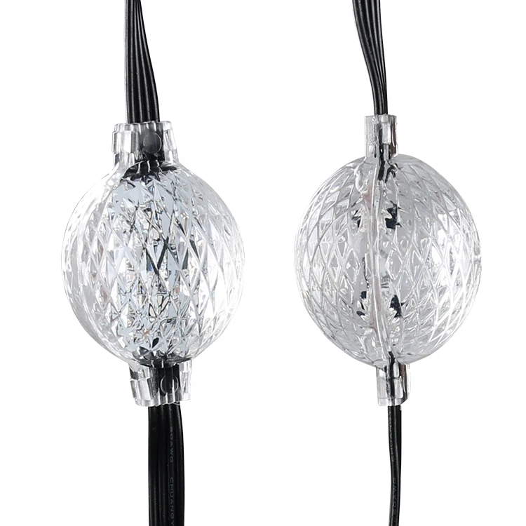 3D led rgb lights giant christmas ball string romantic12V GS8206 3D pixel LED Light luminous ball Christmas Light