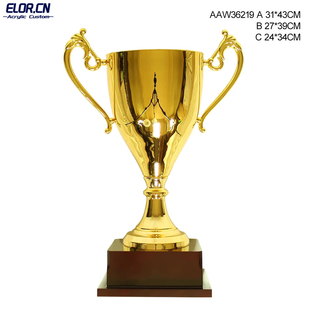 ELOR Manufactures Best Price High Quality European Cup Metal Trophy Luxury Award Champions League Trophy