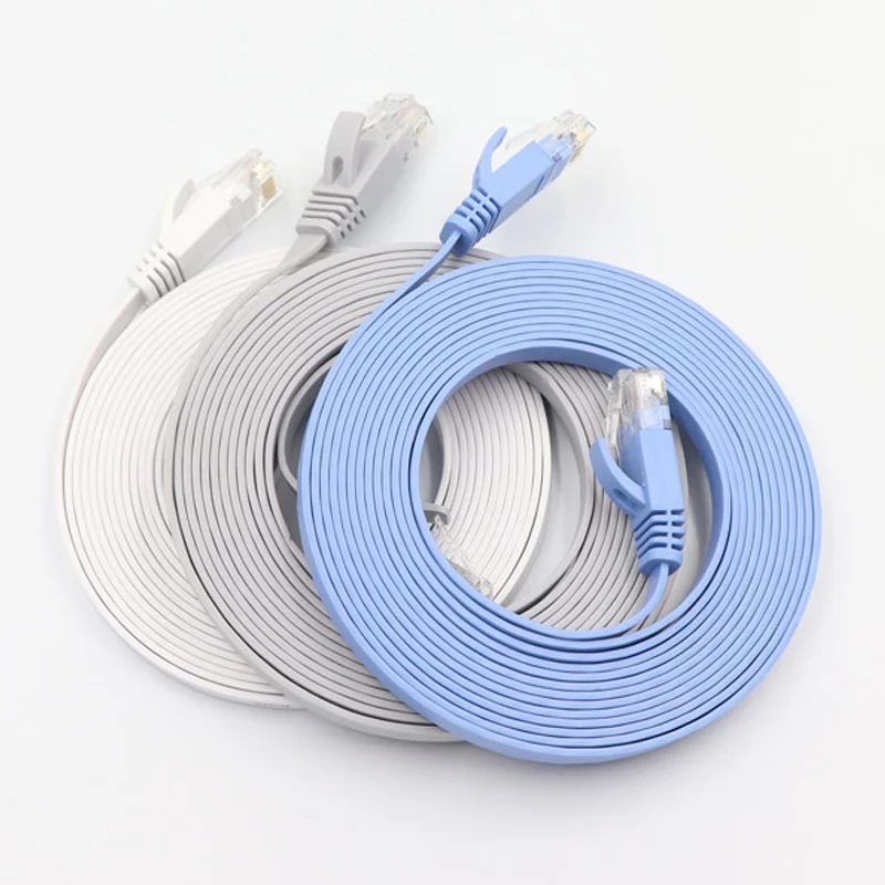 RJ45 Cat 6 Ethernet Patch Internet Cable Flat High Speed 1M Cat6 Network Cable