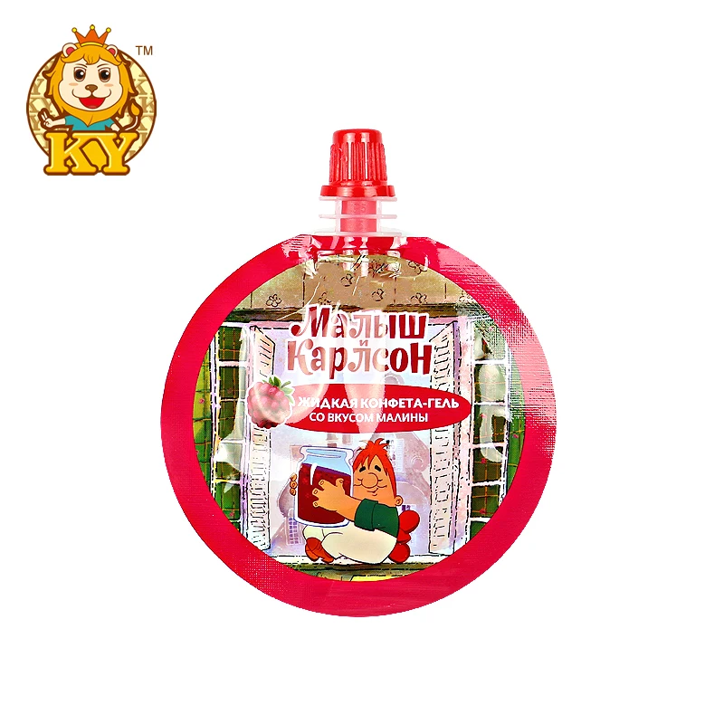 Hot Selling Fruity Squeeze Jam Sour Liquid Candy Sweets for Kids