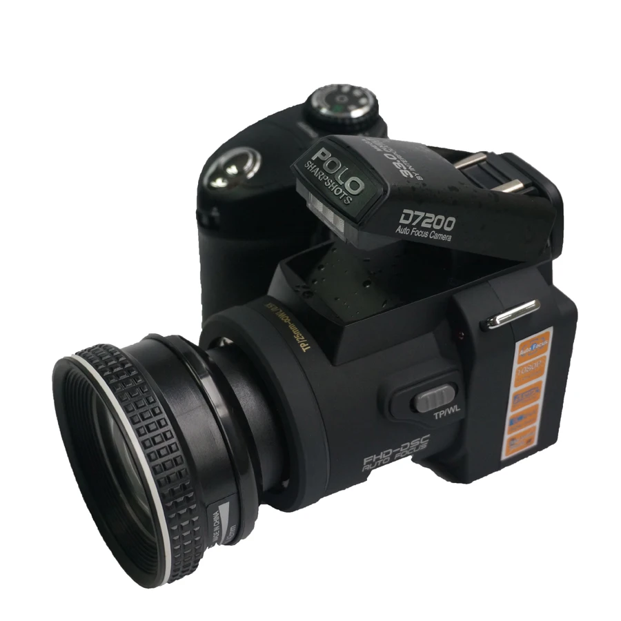 Цифровая зеркальная камера D7100 с широкоугольным объективом и 8-кратным цифровым зумом