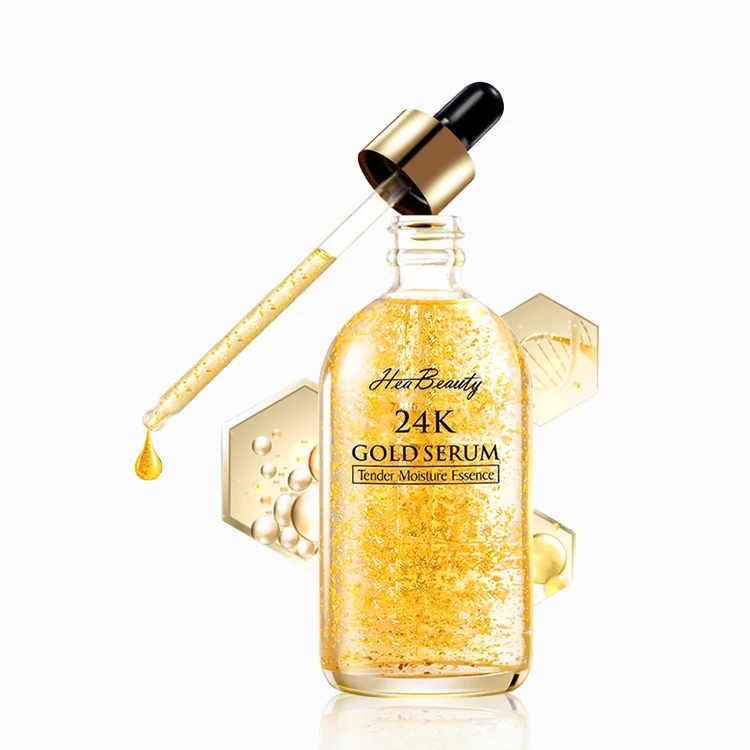 24K Gold Hyaluronic Acid Face Serum Anti Aging Original Organic Gold Serum 24K Private Label