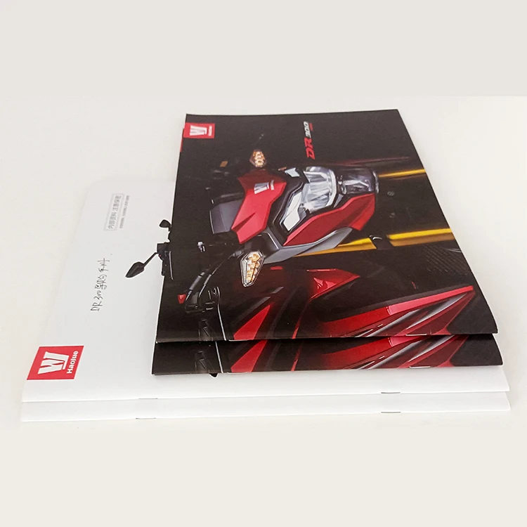OEM Saddle stitched customized booklet catalog colour brochure printing