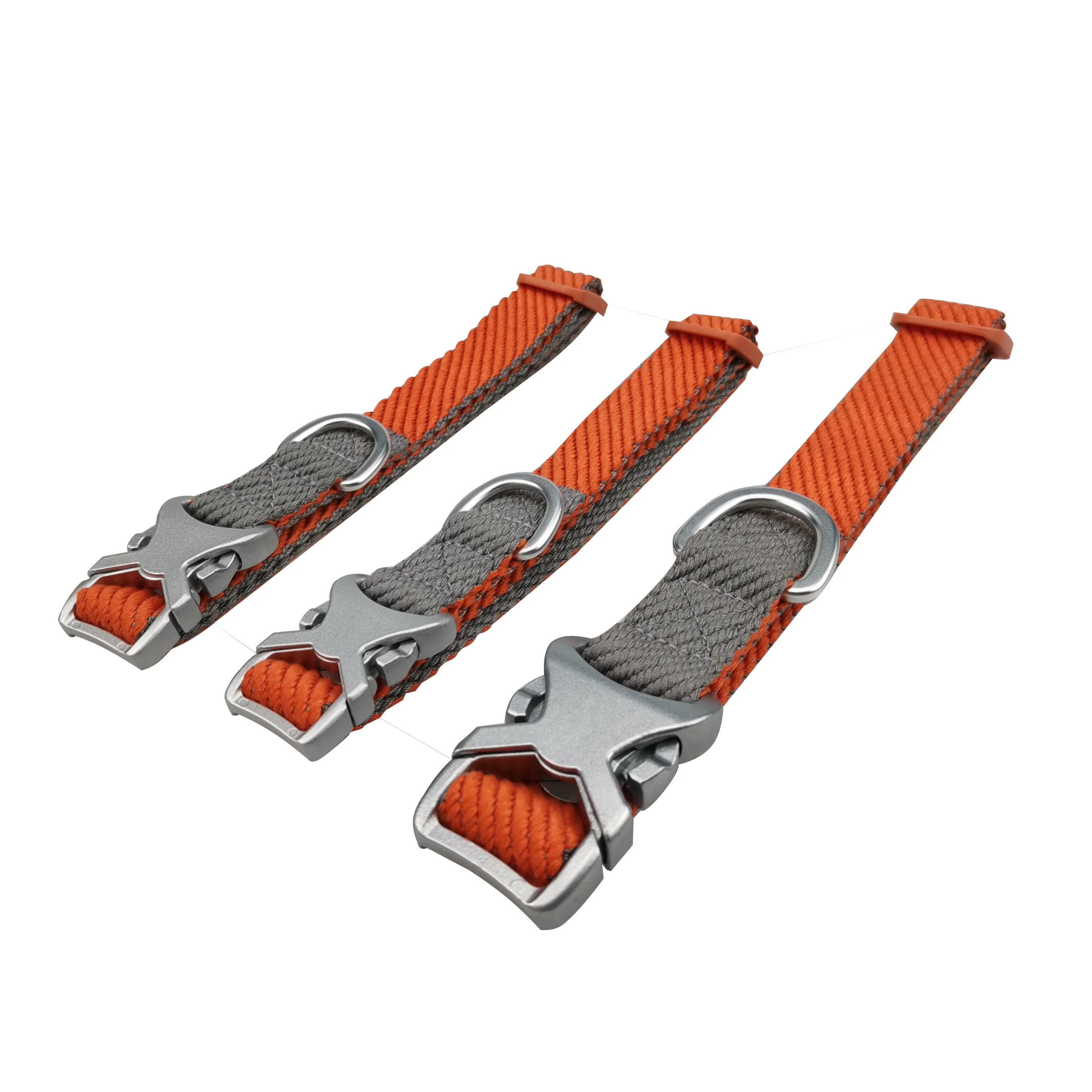 Заводская цена, модный собачий ошейник, уличный ошейник, быстросъемный собачий ошейник из саржевого переплетения с пряжкой из сплава