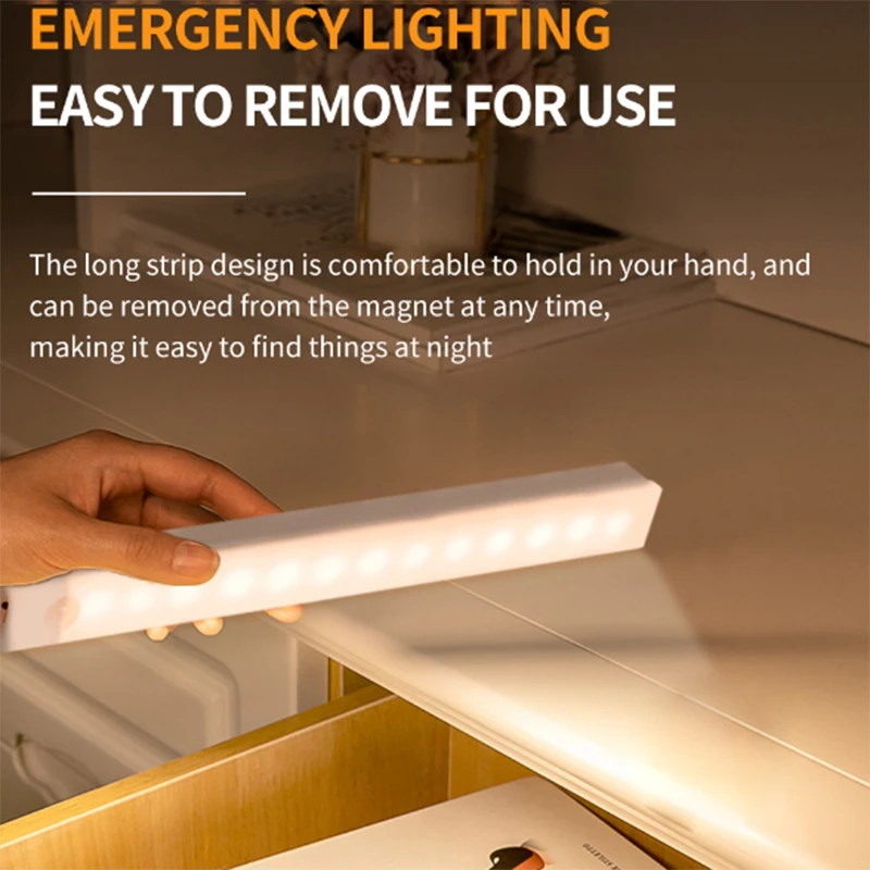 50cm Magnetic Bed Cabinet Toilet Motion Sensor Led Night Light Wireless Sensor Light Motion Sensor Led Bulb For Stairway