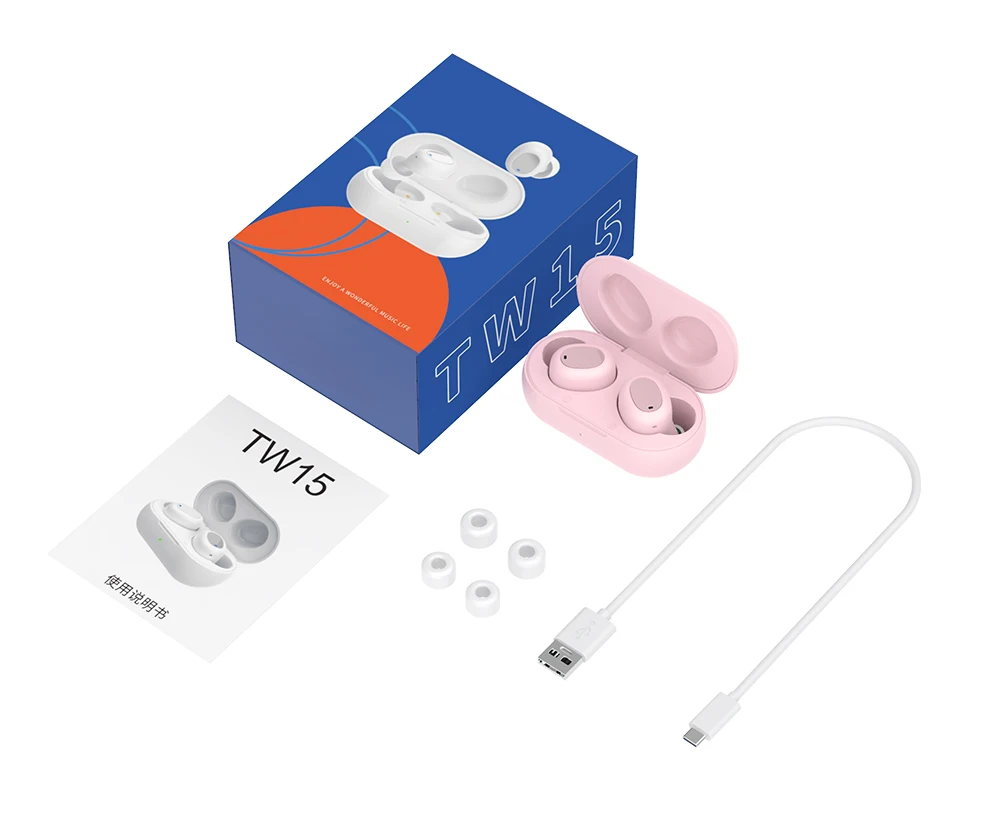 Беспроводные наушники TWS с микрофоном tws 5 0 Audfonos ipod Auriculares TW15