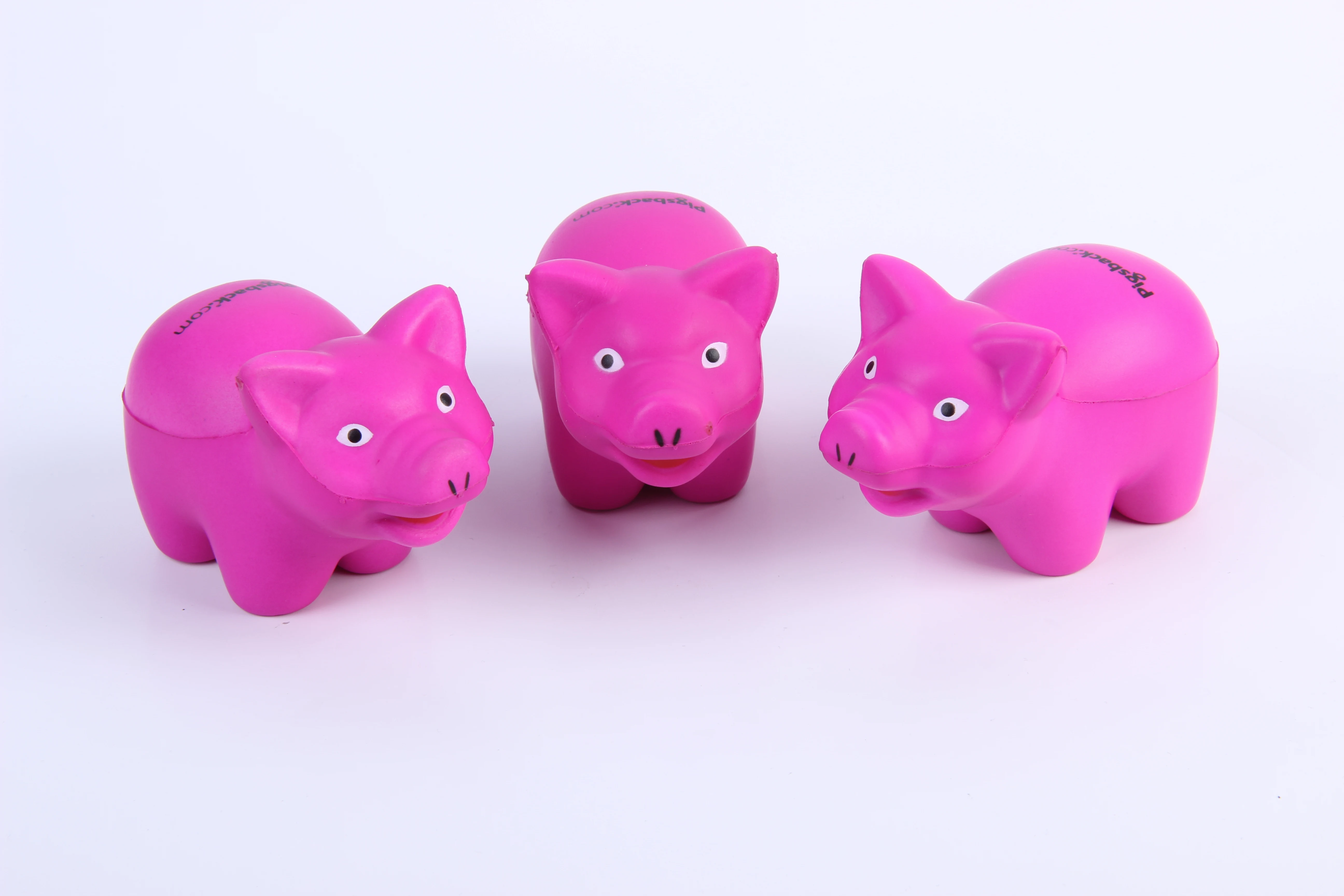 Promotional PU Foam Animal Pig Stress Ball Custom Logo PU Anti Stress Toy Ball Squeeze Toys