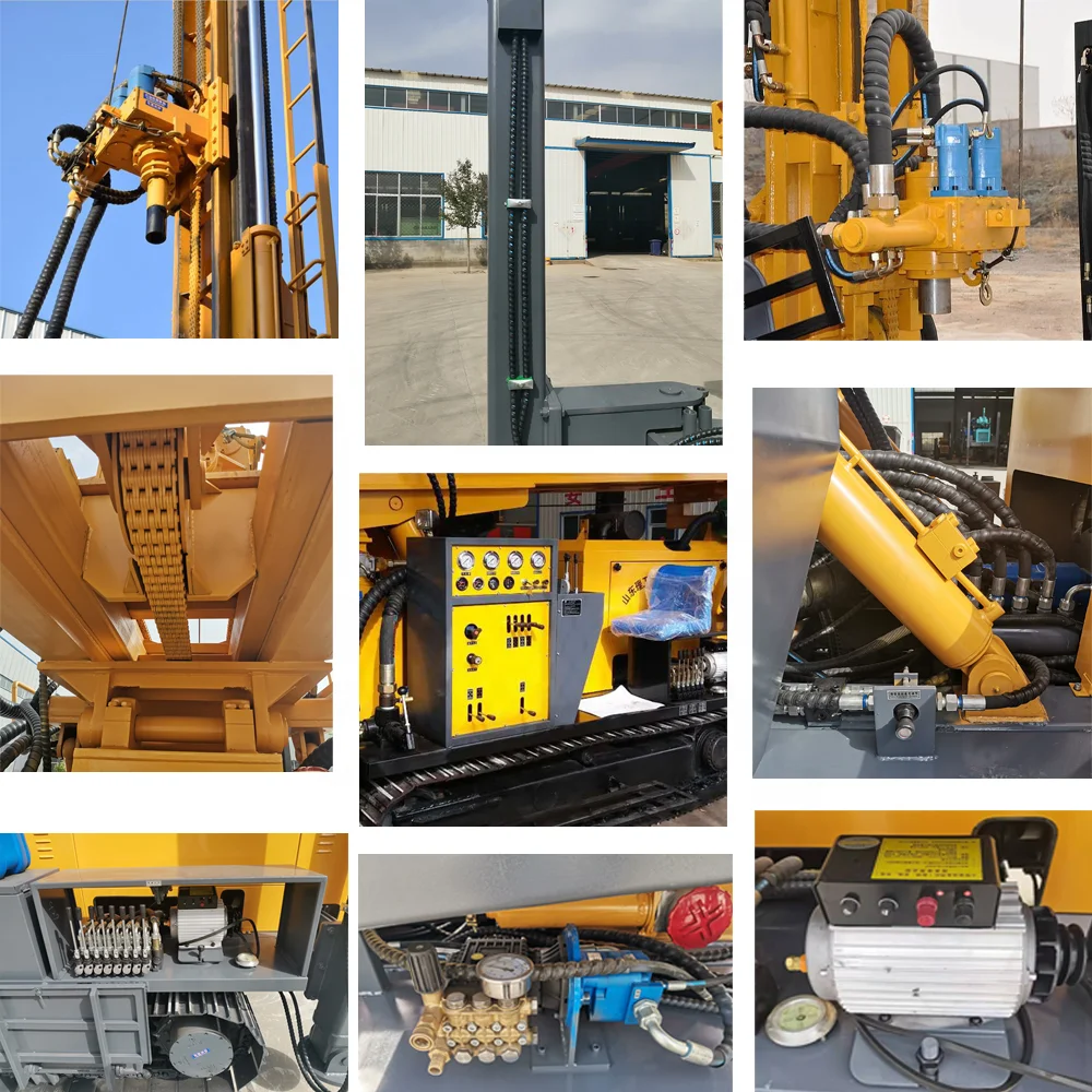 FY350 Hydraulic Power Unit Diesel 300M Depth Mine Drilling Rig All Terrain Vehicle Water Well Drilling Rigs Hot Sale
