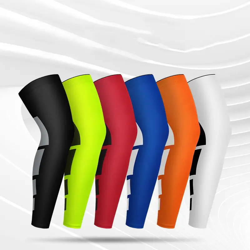 Защитный чехол на колено для мужчин и женщин, полное сжатие, защита от УФ излучения, для верховой езды, футбола, баскетбола, мотоцикла