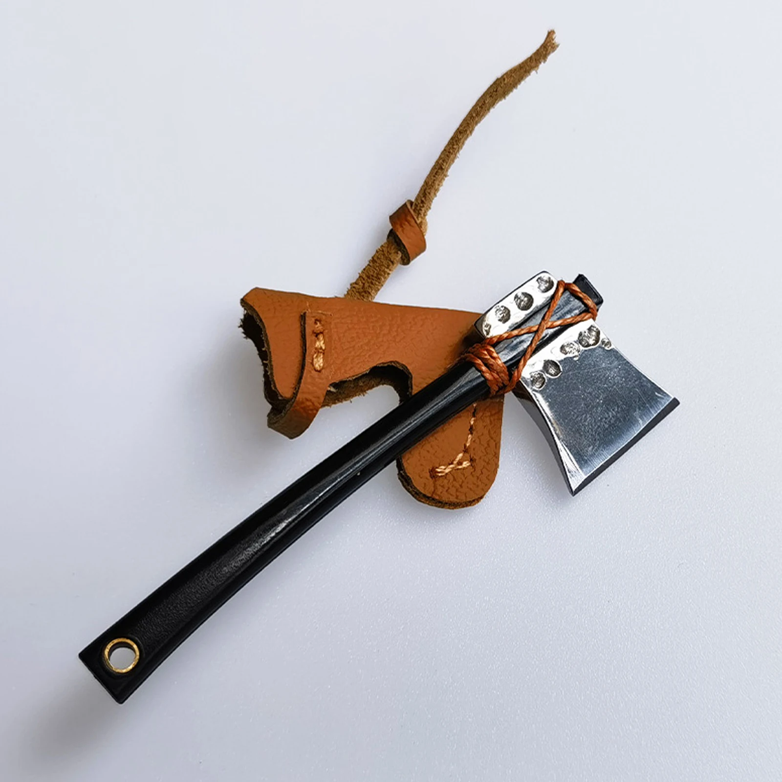 Portable Mini Micro AX Express Delivery Tool Fiberglass Handle Pocket Pendant for Playing with Micro Objects EDC Decoration