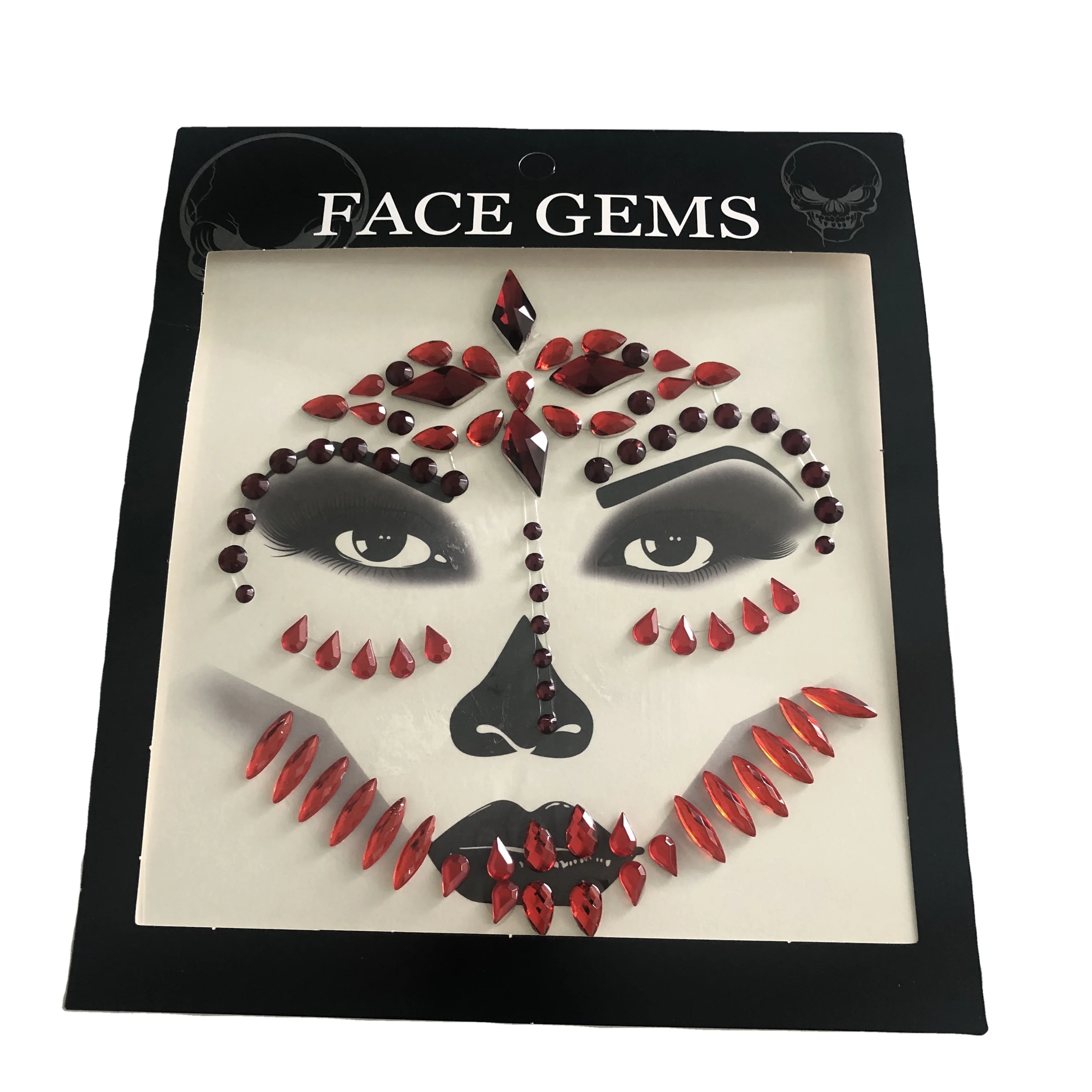 Luminous Women Eye Wholesale Halloween Jewelry Face Gem Stickers