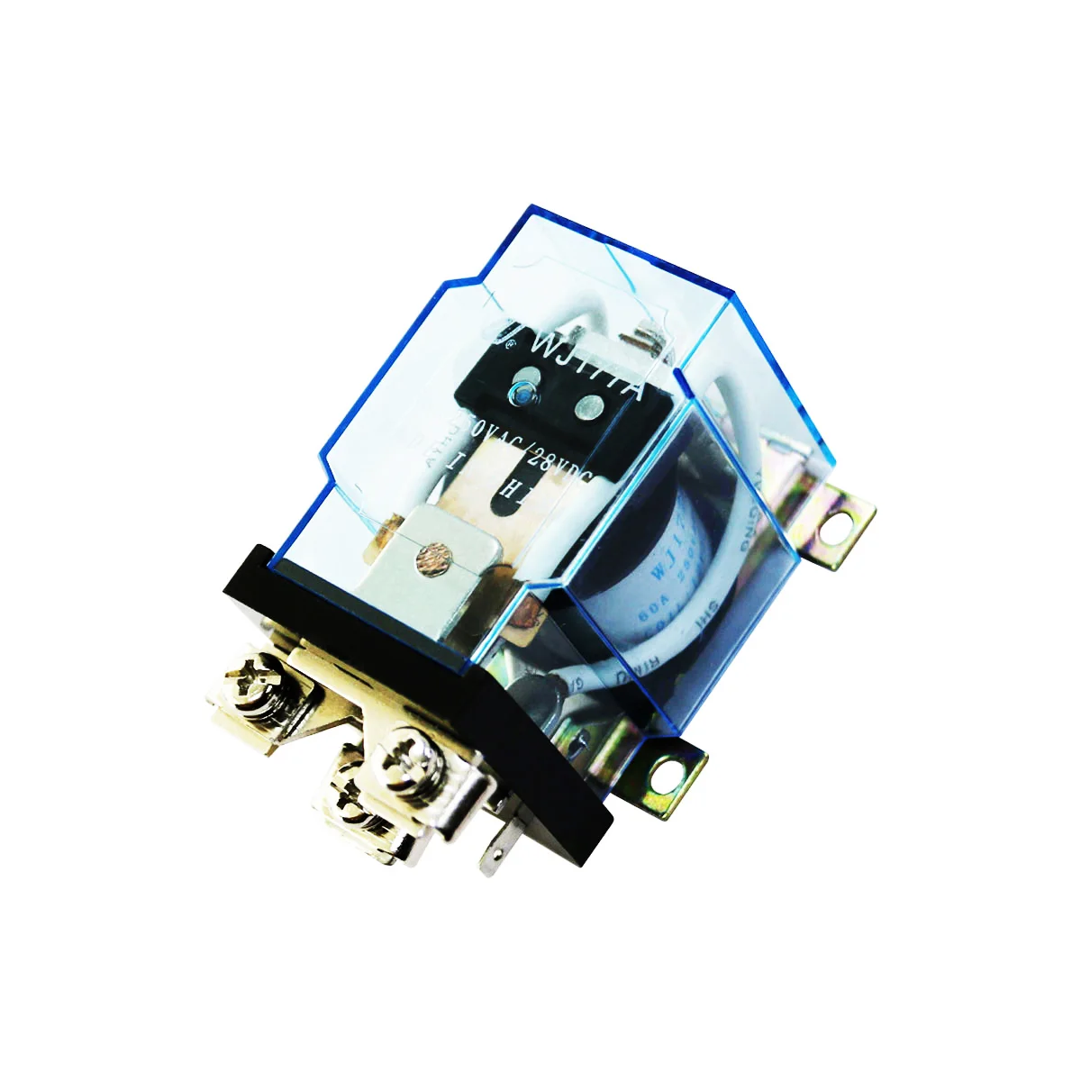 DC 12V Electromagnetic Power Coil Relay 60A 1DPT 1NO 1NC JQX-60F/WJ177