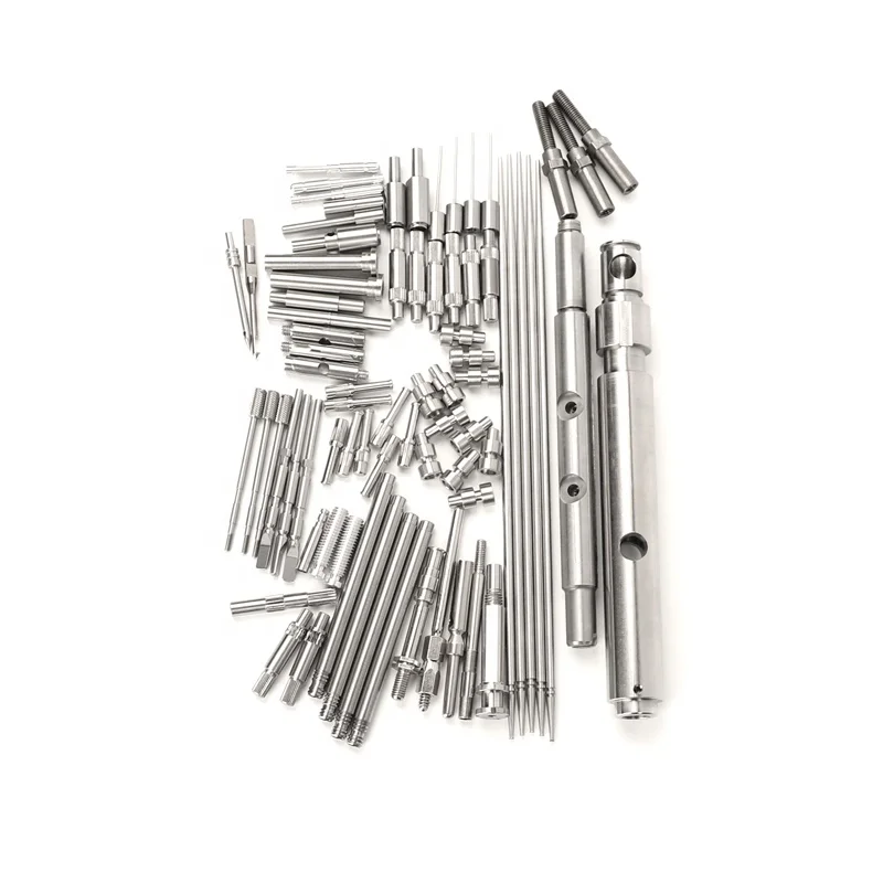  CNC Swiss machining service Brass stainless steel material OEM drawing mechanical crank shaft collar shafts