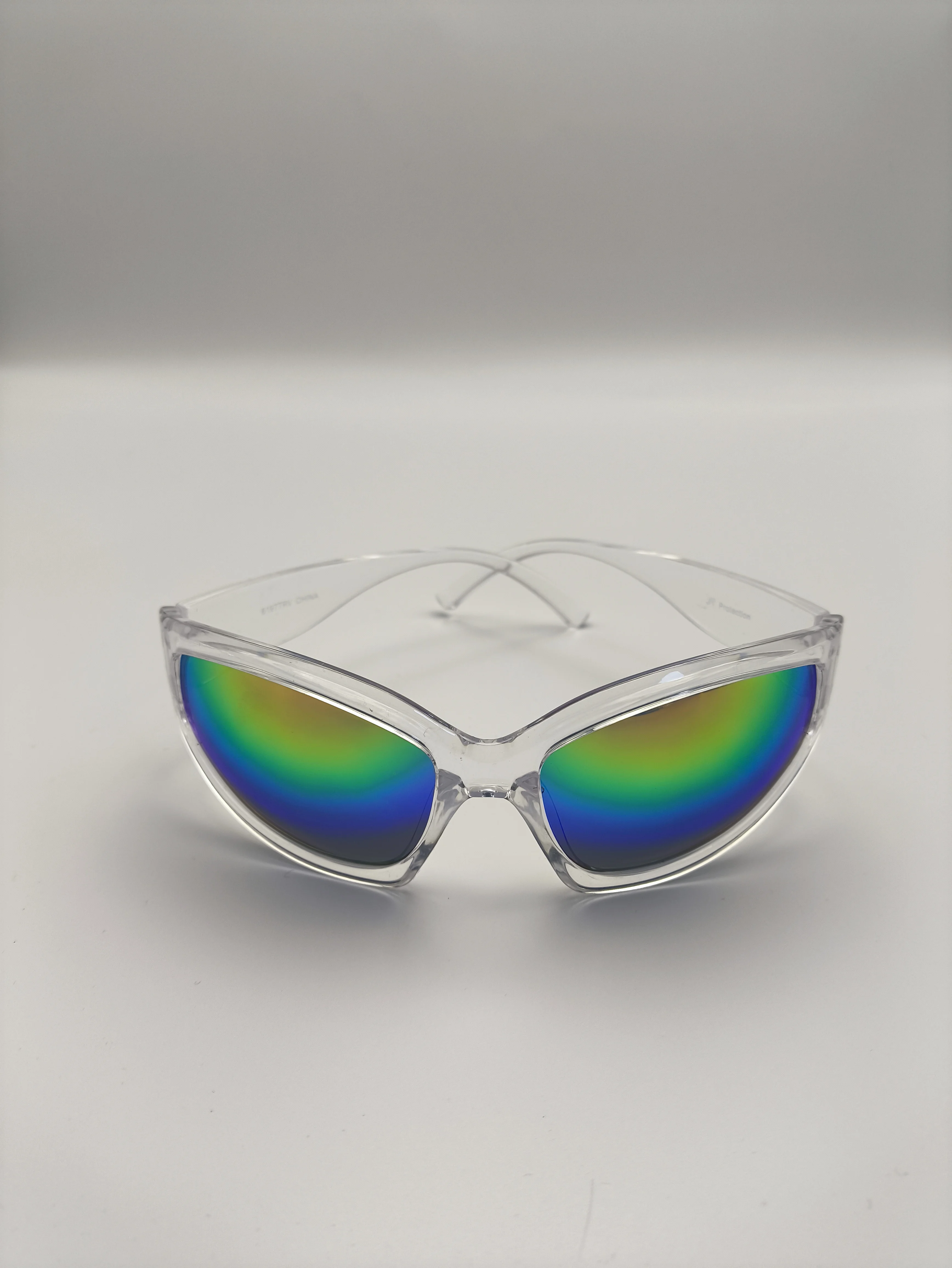 Unisex Fashional Drivers Fitover Glasses High Quality Polarized Acrylic UV400 Lenses Clear White Frames Mirror Optical Attribute