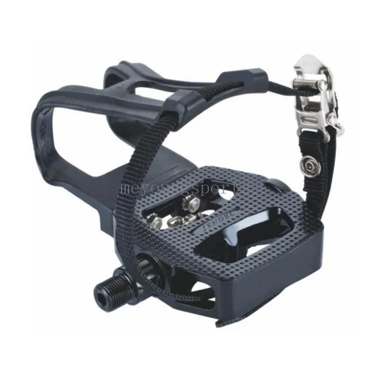 HOT Bearing Aluminum Commercial Indoor Spin Bike Pedals SPD Straps JD-037V Exercise Bike Pedals