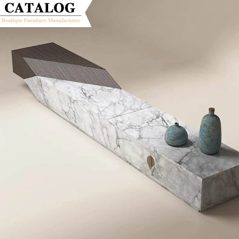 CATALOG Home Furniture Tv Unit Cabinet Classic Marble Tv Stand Cabinet Panel Furniture Living Room Furniture Tv Cabinet Floor