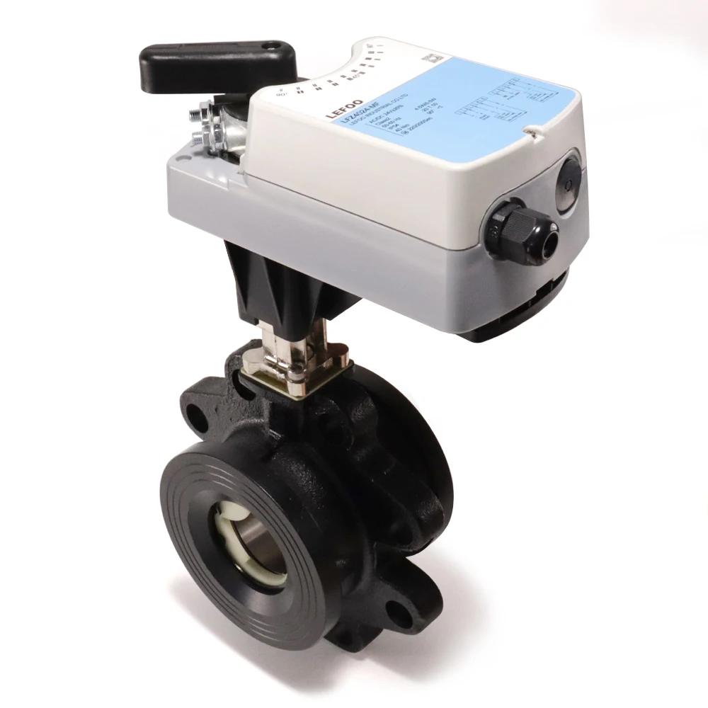 HVAC system 24v damper actuator with ball valve