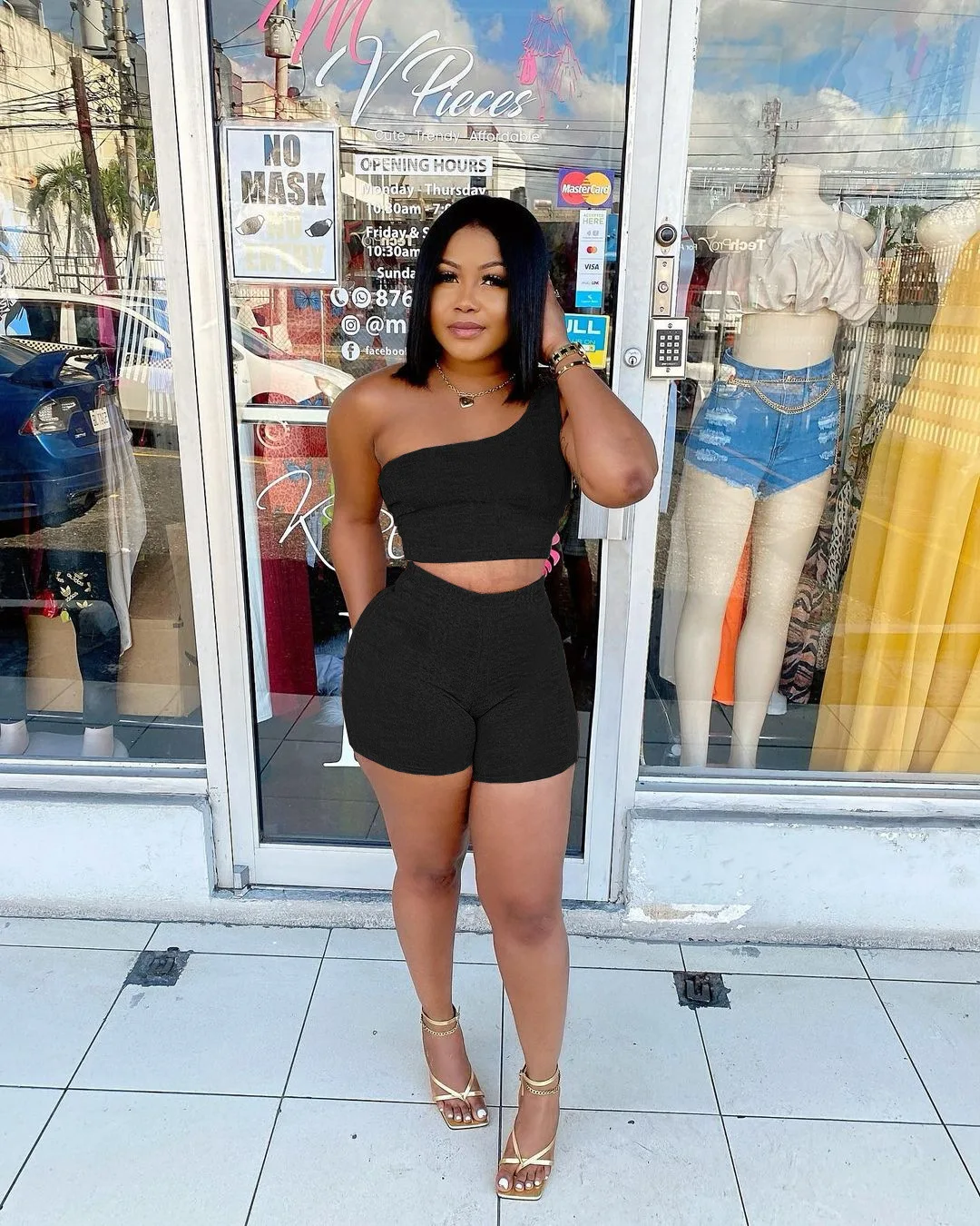 Free LOGO Summer  Two Piece pants Set Short Sleeve Crop Top And Shorts2 piece sets summer women two pieces sexy