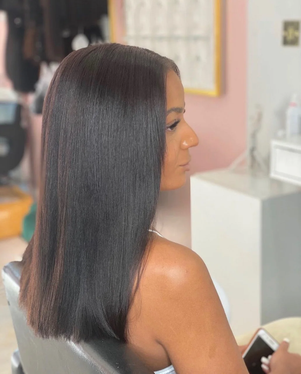 High quality invisible Double Sided yaki 22in Tape Ins Hair Extensions for Women 100% real virgin Brazilian Human Hair extension