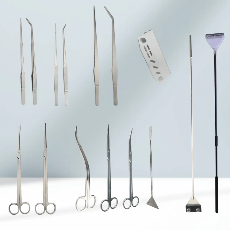 Factory Direct Sale Aquarium Scissors  Wave Scissors Grass Stainless Cleaning Tools  Aquarium Accessories