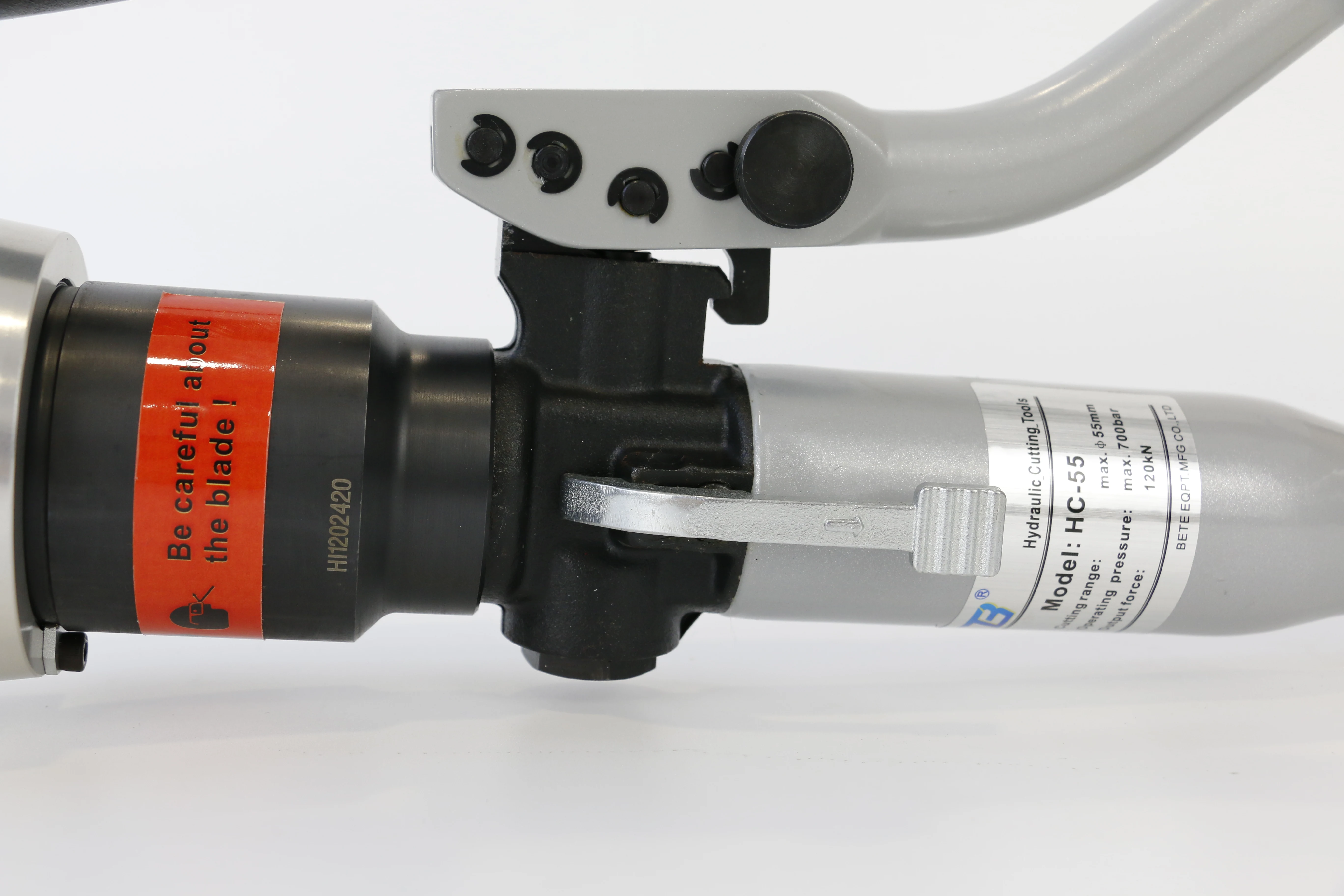 HC-55 Hand Hydraulic Bolt Steel Bar Cutter Automatic Pressure Relief Cutting Capacity 55mm