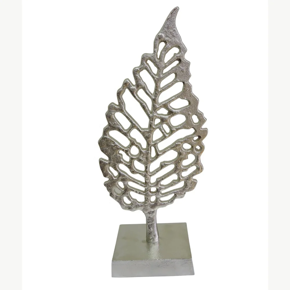 Алюминиевые домашние декоративные предметы с мраморной основой Роскошные Настольные скульптуры из никелированного алюминия