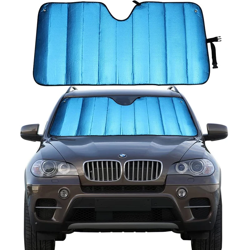 Upgrade thickened foldable portable sunshade car built in windshield sunshade