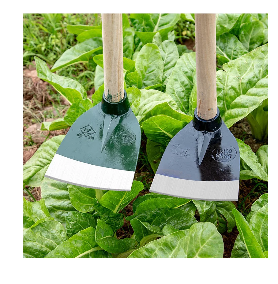 Gardening products wholesale high quality triangle hoe with wooden handle
